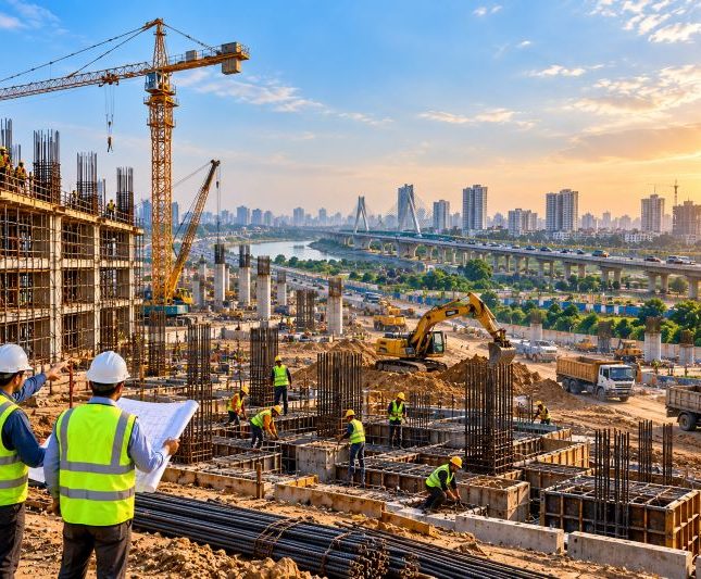 Golden-Hour Urban Infrastructure Project