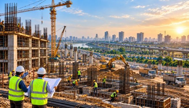 Golden-Hour Urban Infrastructure Project